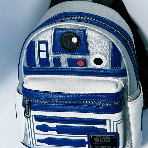 Rare Loungefly R2-D2 Mini Backpack Disney Parks Star Wars 2021 Droid Bag main image 4